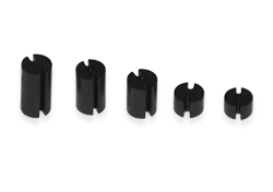 Чорна пластикова стойка для світлодіода 3-pin 3-5мм висота 6мм