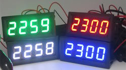 Модуль Годинник+вольтметр+термометр 2 датчики зелений