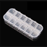 Cassette holder - organizer №8 130*50*15 mm, polypropylene, 12 cells