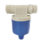Float valve,<gtran/> lateral water supply, bottom supply, nylon, 3/4"<gtran/>