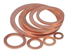 Copper washer Washer M18 copper d = 24mm, h = 1.5mm