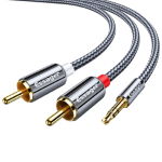 Cable<gtran/> Audio 2m 3.5mm (jack)/2xRCA (tulip)<gtran/>