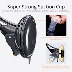  Car phone holder self-locking suction cup black
