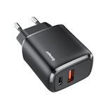 USB charger<gtran/> QC3.0 Quick Charge 1xUSB 1xType-C 20W black