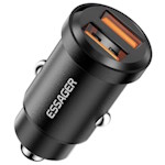 USB charger for cars ESSAGER 2xQC2.0 30W