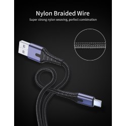 Cable USB 2.0 AM/BM microUSB 0.5m with backlight gray