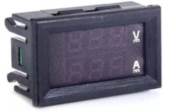 Module Amperevoltmeter 0-100V 100A red-blue without shunt