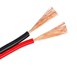 Power cable  vinyl flat cord 2x0.5mm sq. (16x0.2mm) red-black