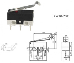 Микропереключатель KW10-Z3P