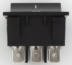 Перемикач клавішний KCD7-301 ON-OFF 6pin Black