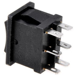 Key switch  KCD1-223-1 ON-OFF-ON 6pin black