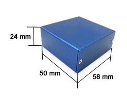 Корпус алюминиевый 50*58*24MM aluminum case BLUE