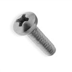 Galvanized screw M4x8mm half round PH