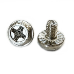 Nickel plated screw<gtran/> M3x6mm with hexagonal head PH<gtran/>