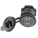 USB charger YC-A17W 5V 2.1A+5V 2.1A white backlight