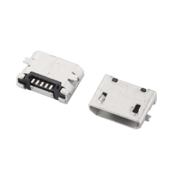 Гнездо Micro USB B 5pin SMT без юбки micro-02