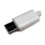 Вилка USB Type-C 4pin на кабель белая CN-07-06