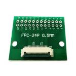 Printed board with connector<gtran/>  FFC/FPC-24P pitch 0.5mm<gtran/>