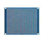 Double-sided board layout 7cmX9cmx1.6mm pitch 2.54 mask blue