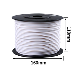 Insulating tube PVC white 4.0 mm ROLL 0.9 kg