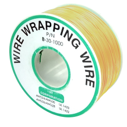 Installation wire 30 AWG solid yellow on 250m reel