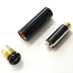 Cable socket Sennheiser 4-pin 3.5mm Enamel Black