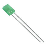 LED 5x2mm  Green matt 1000-1500 mcd