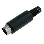 Connector<gtran/> Mini DIN 6-pin male to cable<gtran/>