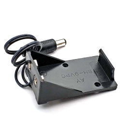 Battery compartment 6F22 Krone with plug 5.5/2.1