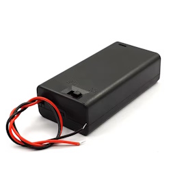 Батарейний відсік 2*AA-S з кришкою і вимикачем type2