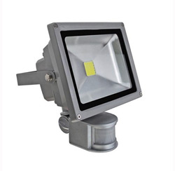 LED floodlight  20W/0.5W warm light, motion sensor