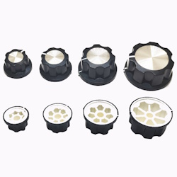 Handle on axle 6mm Star MF-A01 Черная D=20мм H=12мм ver.2