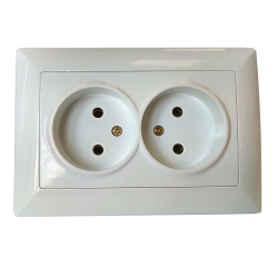Socket YW-8211 double internal [10/16A, 250V]
