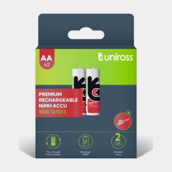 R03 (AAA) Акумулятор Uniross 900mAh BP2 AAA 1000 NIMH HYBRIO