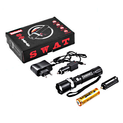 Ліхтарик ручний світлодіодний Police T8626S-XPE zoom BOX