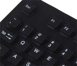  Waterproof  keyboard PC USB silicone flexible 109 buttons