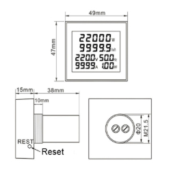 Измеритель щитовой AD16-50FM (AD112-50FM)