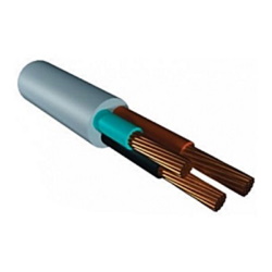 Кабель силовой ПВС нг 3x1.5mm2 белый