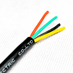 Кабель сигнальний  H05SS-F 4x0.3mm2 силікон чорний