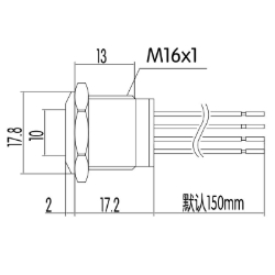 Індикатор антивандальний HS16F-LED/L/N/12-24V/RGB