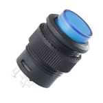 Кнопка R16-503BD-B без фиксации OFF-(ON), Синяя