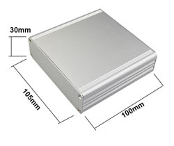 Aluminum housing 100*105*30MM aluminum case SILVER