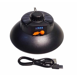LED lamp camping solar battery AM-001 black