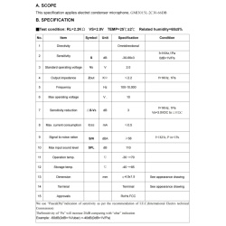 Микрофон электретный GMI3015L