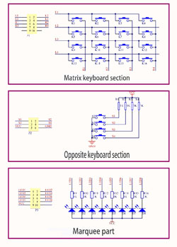 Keyboard -  5x4 Button Matrix, 8 LEDs
