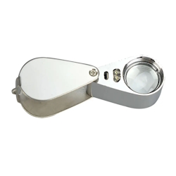 Hand-held folding magnifier MG21007  LED, x20, d=21mm