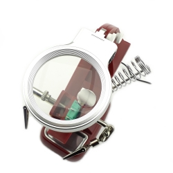 PCB holder with magnifier TH7023B red