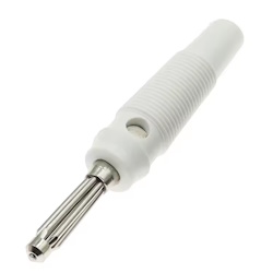 Banana fork 4mm  J10020 White