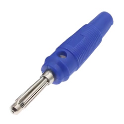 Banana fork 4mm  J10020 blue