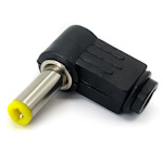 Power plug  5.5/2.1mm l = 14mm HM-071 Corner plastic